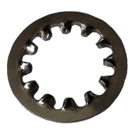 1/4" Stainless Steel Internal Tooth Star Lock Washers (Pack of 100) Marine Bolt Supply