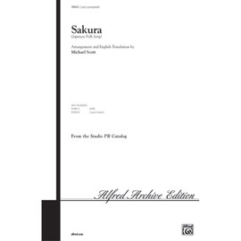 Sakura (Japanese Folk Song) Choral Octavo Choir Arr. Michael Scott