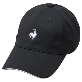 Cox Sportif LG5SCP09M Men's Cap, One Point, Heat Shield, Sun Protection, Sunscreen, Golf, BK00 (Black)