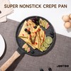 JEETEE Crepe Pan Nonstick, 9.5 Inch Comales Para Tortillas Griddle