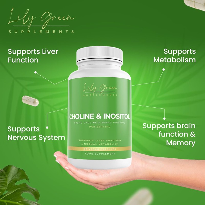 Lily Green Choline & Inositol Capsules | 500mg of Inositol