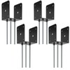 FMhotu 4x4 Concrete Post Base(4 PCS), Deck Post Base Holder
