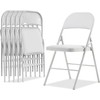 Simpli-Magic Folding Chairs with Padded Cushion and Back, Padded Folding