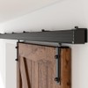 72"/6FT Box Rail Hardware Heavy Duty Sliding Barn Door Track,