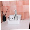 Zerodeko 2pcs Silver Pump Soap Dispenser Refillable Shampoo and Shower