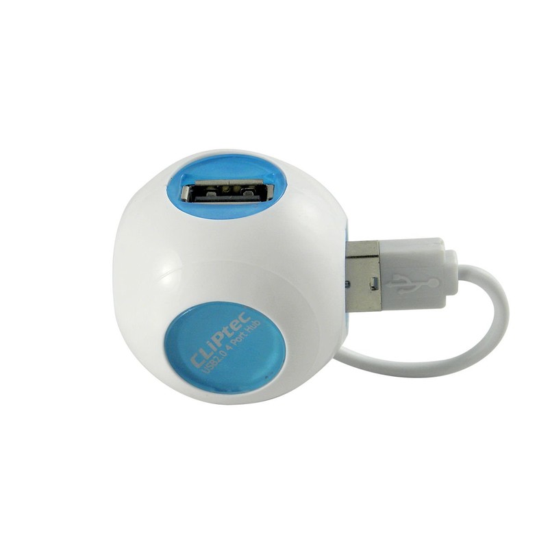 CLiPtec 4 Port Atom 2.0 Bus Powered Hub - Pink