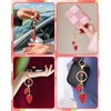 Liobelon Cute Strawberry Keychain Strawberry Bag Charm Metal Strawberry Purse