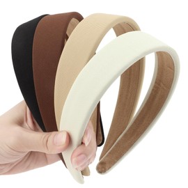 Hotalisona Headbands for Women Non Slip Trendy 1 inch Wide Headbands, Elastic Hair Bands Fashion Accessories for Women Girls 4PCS