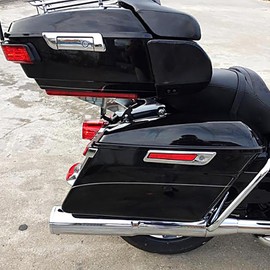 HDBUBALUS Tour Pack Trunk Hinges Latch Kit Fits for Harley Touring Road King Road Glide Street Glide Ultra Limited Electra Glide CVO Limited FLHTKSE 2014-Later Chrome