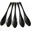 Made in Japan, Easy to Eat Spoons, Large, Black, Set