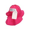 Sterntaler Unisex Flapper Hat with Ties and Neck Protection, magenta,