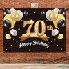 PAKBOOM Happy 70th Birthday Banner Backdrop - 70 Birthday Party