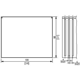 4x3-Inch High Density Open Slot Wiring Cable Management Raceway Duct with Cover, 2 Meter - Gray