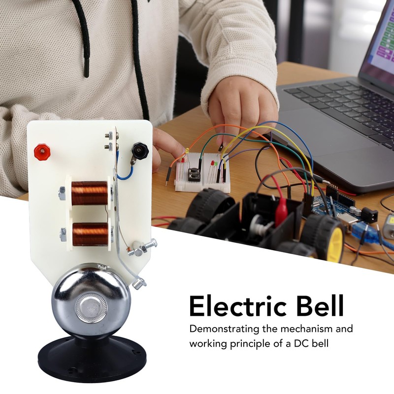 Experimental Electric Bell, Educational DC Electric Bell, Vertical Acoustic Demonstration