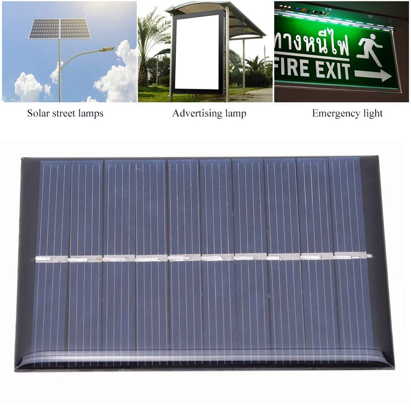 2Pcs 0.6W 5V Polysilicon Panel solar Generador solar port¨¢til M¨®dulo