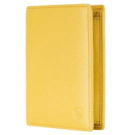 VON HEESEN® Wallets Men & Women, yellow, With XL coin compartment