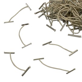 Elastic Treasure Tags 76mm Elastic Paper Fasteners Cord Ties Hole Punch Treasure Charms Elastic Paper Bands Stretchy Treasure Tags for Organizing Archival 76mm 100