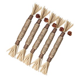 Tzylomirx Cat Chew Toys, Kitten Toys, Indoor Cat Special Sticks, Natural Cat Chew Toys, Suitable for Kittens to Clean Teeth and Play Interactively, 4 Pieces