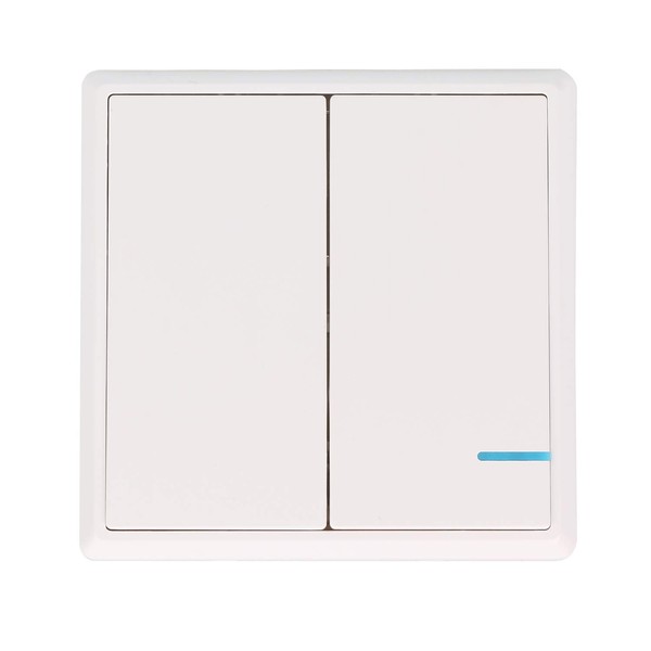 Mengshen Wireless Lights Switch, Two-Gang Switch(Only Switch Panel, Receiver not Included)