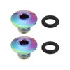 VGOL 2Set Bicycle Bleed Screw O Ring Bike Split Body
