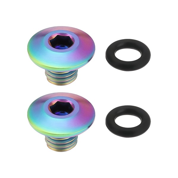 VGOL 2Set Bicycle Bleed Screw O Ring Bike Split Body