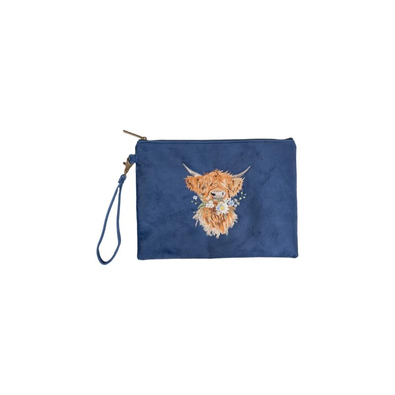 Wrendale Designs Hannah Dale 'Daisy Coo' Highland Cow Embroidered Bag