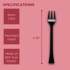 Jacent 48 Count Black Mini Appetizer Forks, 1-Pack