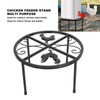 Chicken Feeder Metal Stand Indoor Outdoor Iron Flower Pot Holder