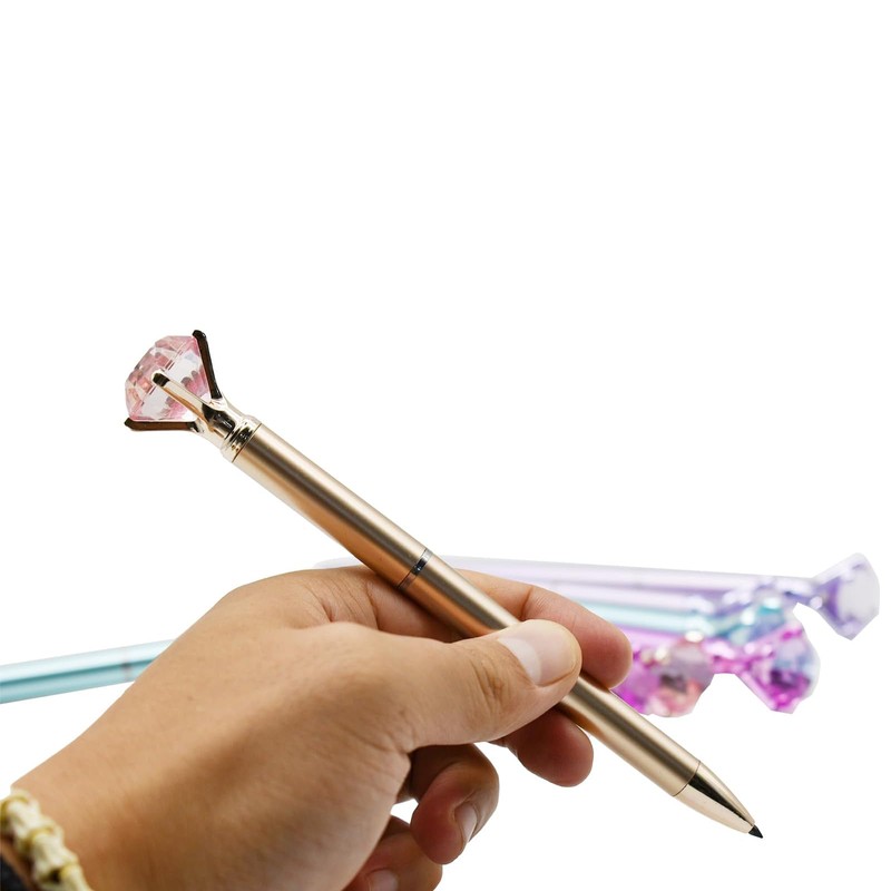 Maydahui 8 Piece Infinity Pencil, Diamond, Crystal Eternal Pencil, Metal