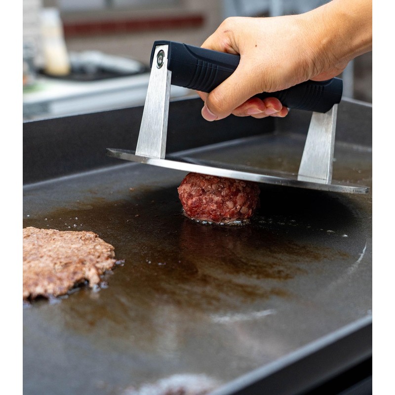 Manucode Stainless Steel Burger Smasher 3.25 LB – 8 Inch