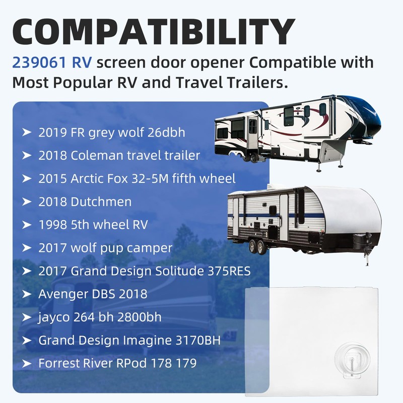 RV Screen Door Slider Panel 239061 Fits Most Popular RV