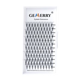 GEMERRY Ready-to-Use Fan Eyelashes, 8D Lashes Volume, Individual Eyelashes, 0.07 C Curl Mix, 15-20 mm Cluster Tufted Eyelashes for Eyelash Extension (8D-0.07-C-15-20 mm)