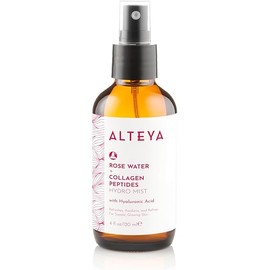 Alteya Organics Rose Water Face Toner with Collagen Peptides and Hyaluronic Acid - 4 Fl Oz/ 120mL
