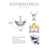 TOUPOP Zelda Necklace Sterling Silver Zelda Pendant Chain with Abalone