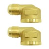 MENSI Propane Gas Water Oil 90 Degree Elbow Connector Coupling