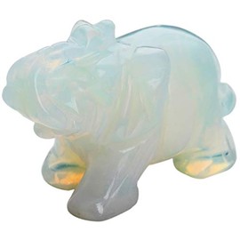 Nupuyai Nupuyai Elefant Figur Edelstein Kristall Glckselefant Heilstein Glcksbringer Elefantenfigur Reiki Fengshui Deko