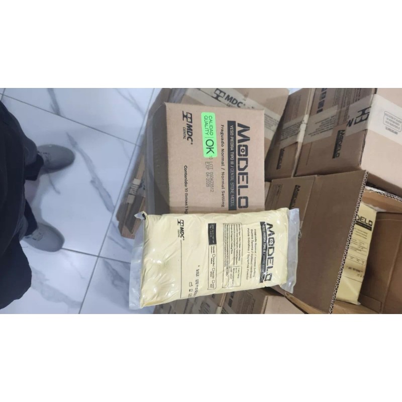 Modelo Yeso Piedra Tipo 3 Magnum Mdc Modelo Amarillo Dental