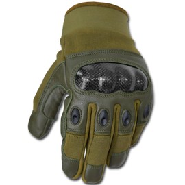RTX Leathers Full Finger Gloves for Motorcross, Motorcycle Riding, Cycling, Hunting, Hiking, Climbing, Driving, Airsoft, Paintball, Shooting (Green, XXL)