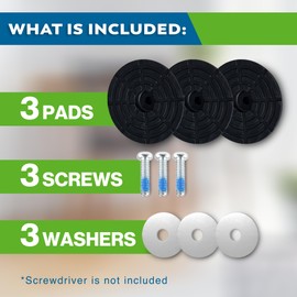 HoneBull Replacement Tips for Walking Cane (Pack of 3), Durable Replacement Cane Tips, Walking Cane Tips and Crutch Tips