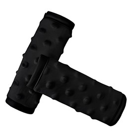 AEIOPRS Seat Belt Pads, Car Shoulder Pads for Adults, Children, Baby Seat Protector for Pushchairs, Backpacks, Universal, 21.5 x 18.9 cm, Black, Pack of 2