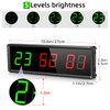 PELLOR Gym Timer, Gym Clock, LED Countdown Countdown Digital Wall