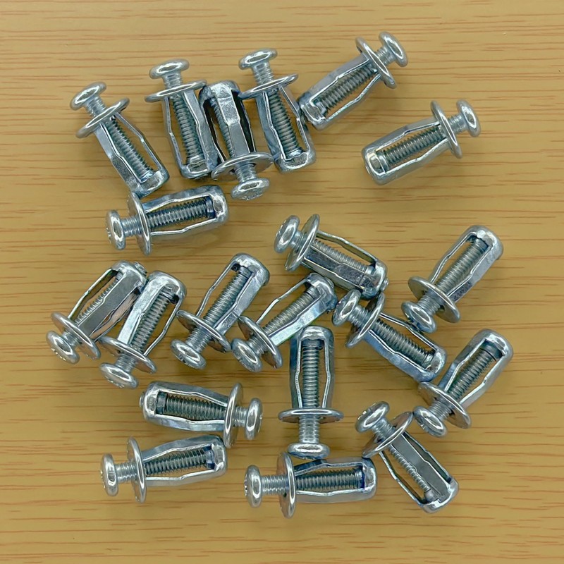 20 PCS Hollow Metal Petal Jack Nuts Expension Nuts for
