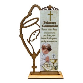 10 retablos centro de mesa comunión confirmación niño o niña (BEIGE)