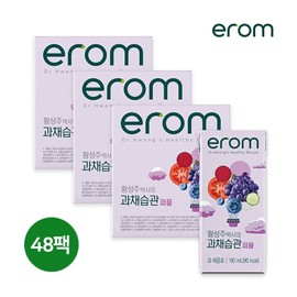 Dr. Hwang Seong-ju's Fruit and Vegetable Habit Purple 48 Packs (3 boxes of 16 packs of 190ml) / 이롬 황성주박사의 과채습관 퍼플 48팩(190ml16팩3박스)