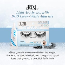 Ardell Set of 2 Ardell Light As Air Eyelash, 521, With DUO Adhesive