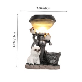Gatuida Outdoor Statue Light Resin Animal Ornament for Garden and Decor Luminous Dog Sculpture for Nighttime Garden Aesthetic Durable Resin Decoration