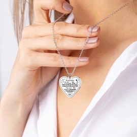 HOFOYA To My Daughter Necklace Gifts from Mom and Dad,Valentine's Day Gift for Daughter, Mother's Day Gifts for Daughter,Christmas Birthday gift for Daughter.