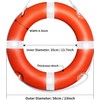 23" Life Ring Boat Safety Throw Ring with Floating Lifesaving