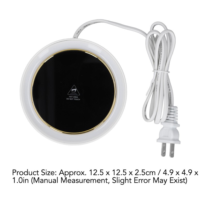 Electric Cup Warmer Constant Temperature 2 Modes LED Light Desk