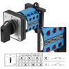 Heschen Universal Rotary Cam Selector Switch, SZW26-20/D303.3-B11R, 35mm DIN Rail